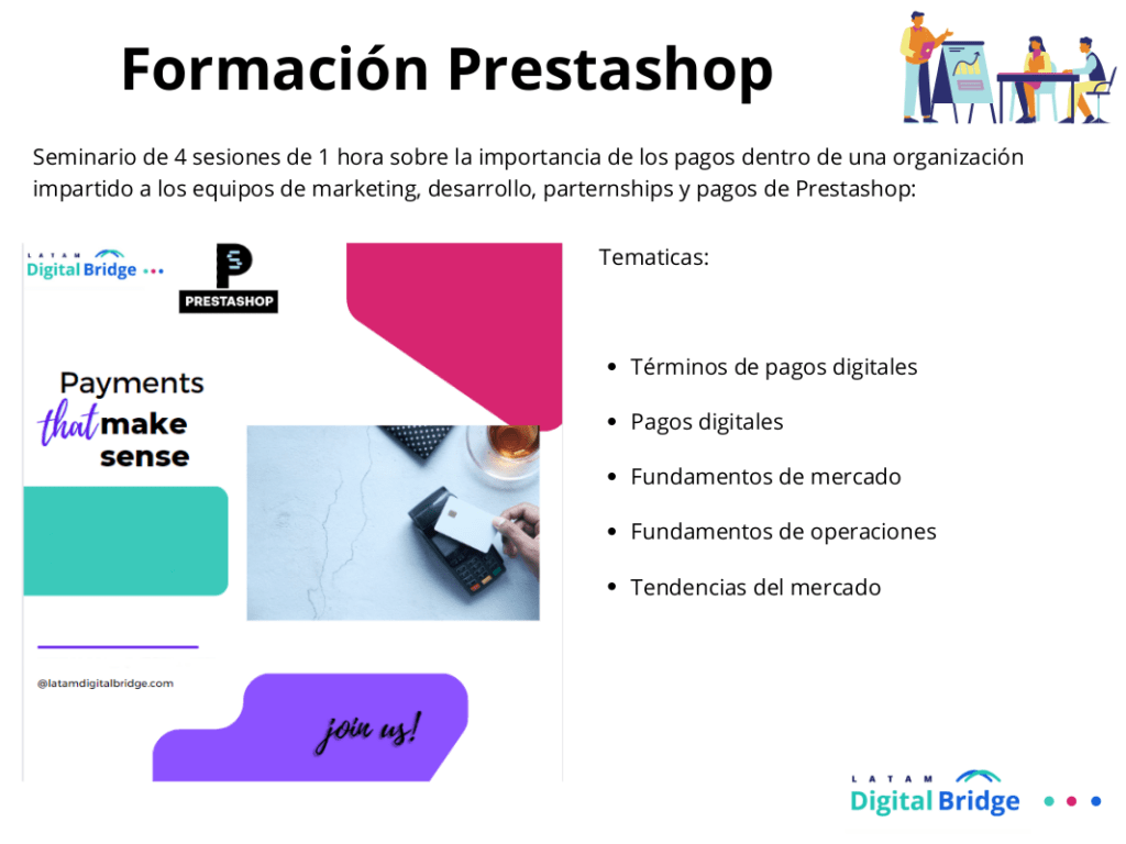 Formación a medida impartida al personal de Prestashop